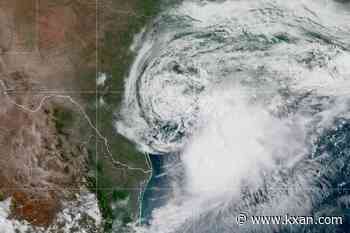 Tropical Cyclone Arthur weakens to a low pressure area along the upper Texas coast