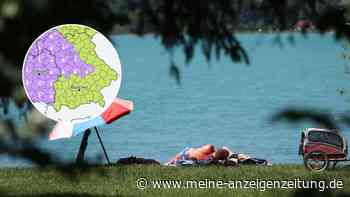 Hitzewelle schlägt in Bayern zu: In diesen Regionen warnt der DWD