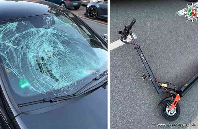 POL-OB: 15-jähriger E-Scooter-Fahrer nach Kollision durch die Luft geschleudert - schwer verletzt