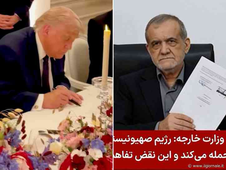 Trump: "Ho firmato l'accordo con l'Iran". I mediatori del Pakistan: "Teheran aprirà subito Hormuz"