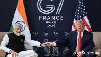 Besuch angekündigt: Trump sieht Handelsabkommen mit Indien auf der Zielgeraden