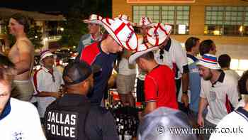England fans kicked out of Dallas Londoner Pub for second night as 'mayhem' closes venue