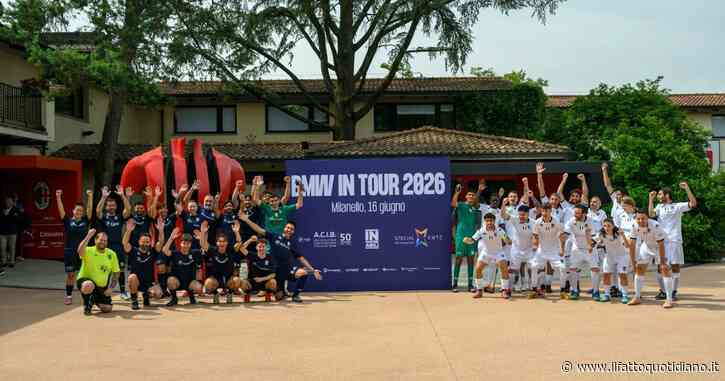 BMW in Tour chiude a Milanello. Il calcio che supera ogni barriera