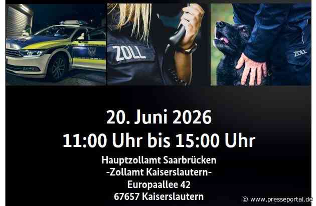 HZA-SB: Tag der offenen Tür am Zollamt Kaiserslautern / ZOLL präsentiert sich mit buntem Programm