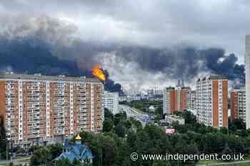 Ukraine-Russia war latest: Moscow suspends all flights as massive Ukrainian drone attack sparks oil refinery fire