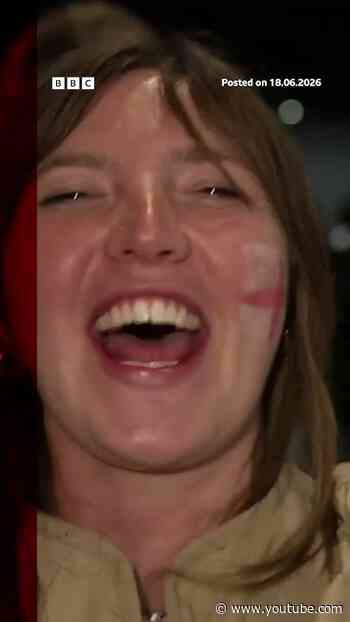 England fans react to World Cup win against Croatia #BBCNews