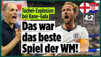 'Dazzling, emphatic... and contenders to win the whole thing!': World's media are wowed by England with even rivals Germany and Argentina backing their chances to win the World Cup after Jude Bellingham starred in Croatia win