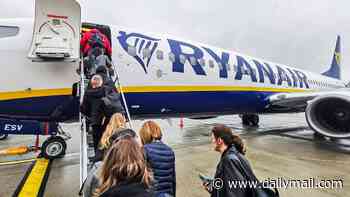 Up to 50 fuming Ryanair passengers are stranded in Greece as flight to UK leaves without them due to passport control delays at Athens airport