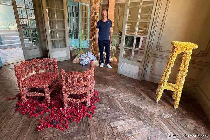 Pailles, cornets de frites, pinces à cheveux... à Nice, l’artiste Benjamin Bichard fait « muter » les objets du quotidien en oeuvres d’art à La Villa Cameline