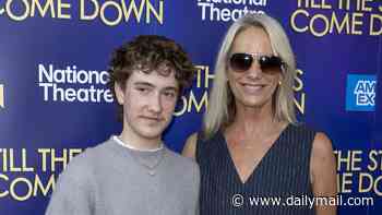 Tamzin Outhwaite pays tribute to trans child Flo as she wishes him 'peace and happiness' on his 18th birthday while sweet grandad says 'thank you for educating me'