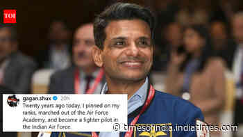 From fighter jets to ISS: Shubhanshu Shukla marks 20 years in IAF, calls journey 'life well-lived'