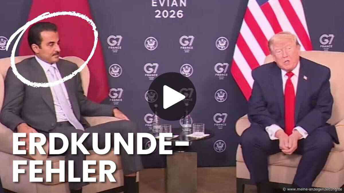 Peinlicher Fauxpas: Trump irrt bei Katar-Geografie – Video zeigt Reaktion