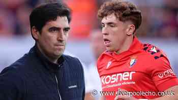Victor Munoz transfer spells trouble at Liverpool as Andoni Iraola makes first big decision