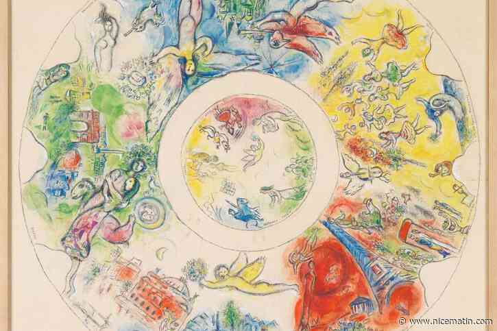 Au musée Chagall à Nice, une exposition vous révèle les secrets du célèbre plafond peint par l’artiste à l’Opéra Garnier à Paris