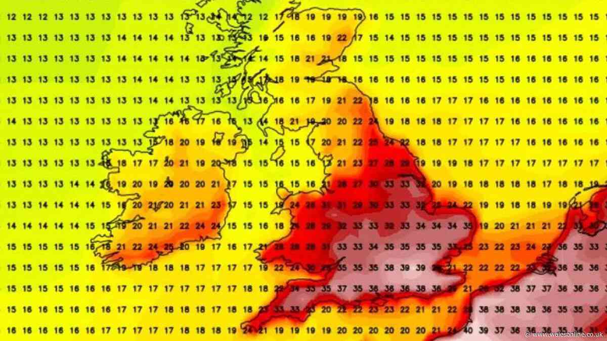 Met Office weather maps say heatwave will hit Wales this week with scorching temperatures reaching 30C