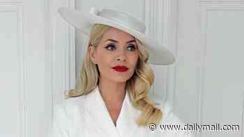 Holly Willoughby oozes elegance in a white skirt suit and hat as she and regal Georgia Toffolo lead the celeb glamour at Royal Ascot ladies' day