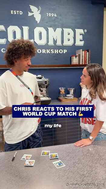 Chris Richards Reacts to His First World Cup Match! ☝️