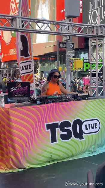 Spin that music DJ! 🎧Yesterday at TSQ Live ​⁠@DJMaya718 brought the heat to #TimesSquare 🔥#DJSet