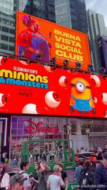 Bello! 🍌Catch Minion & Monsters on July 1st at @amctheatres and @RegalMovies  in #TimesSquare 🍿✨