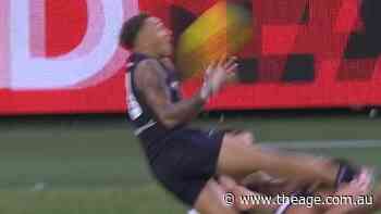 Freo star takes enormous mark of the year contender
