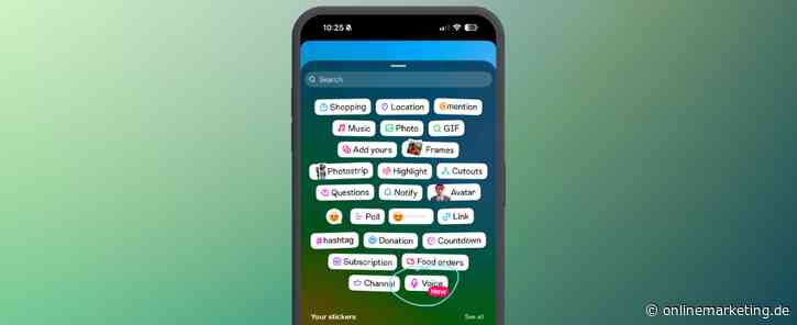 Instagram testet Voice Sticker: Bald einfach in Stories reinsprechen?