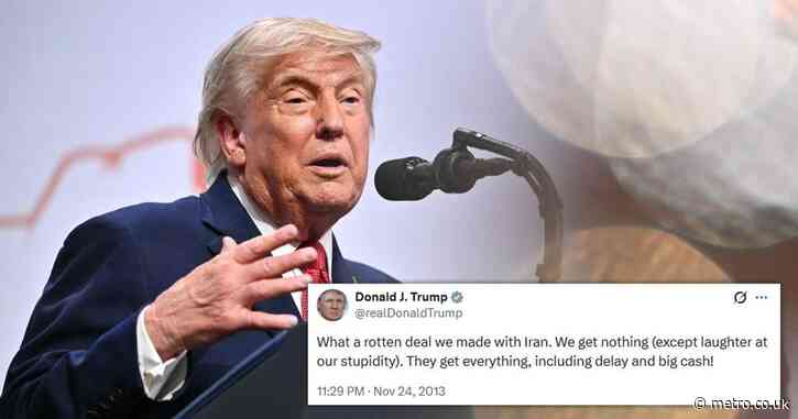 Trump tweet slamming 2013 Iran nuclear deal resurfaces