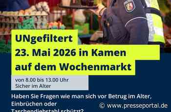 POL-UN: Kamen - UNgefiltert auf dem Wochenmarkt