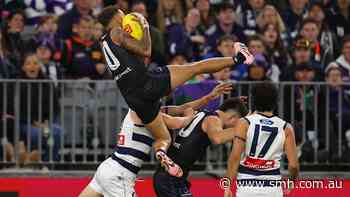 AFL LIVE: Cats, Dockers trade leads in finals preview as Bolton soars over pack