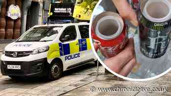 Cannabis lollies and hidden Thai energy drinks seized in Newcastle city centre crackdown