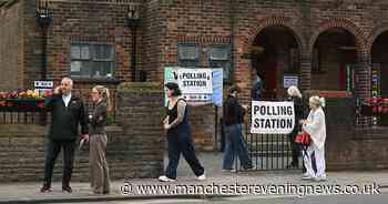 Makerfield voters pictured as they head to the polls - alongside some big political names