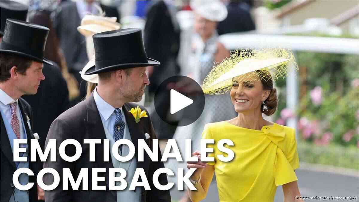 Kate-Video bei Royal Ascot: Strahlender Auftritt nach Krebsdiagnose