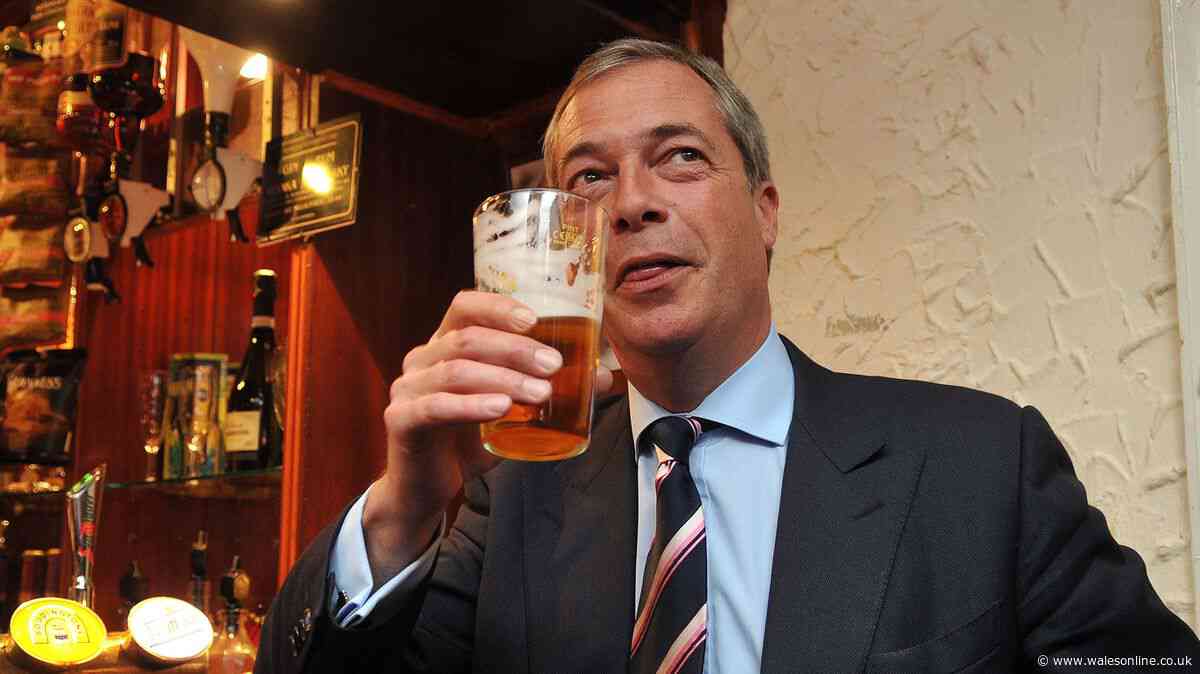 Nigel Farage mocked as people spot one thing wrong with pub photo
