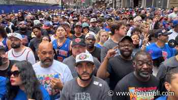 Furious New Yorkers trapped inside subway stations and locked out of Knicks title parade by NYPD after HOURS of waiting as chaos erupts