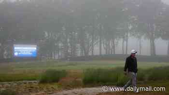 Golf stars sent back to the clubhouse as US Open is SUSPENDED just minutes after play began