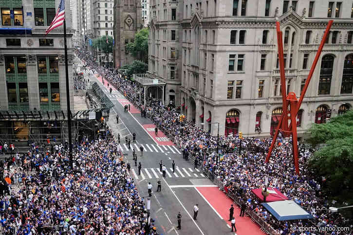 New York Knicks parade brings generations of fans into the streets