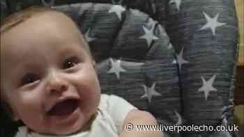 Preston Davey captured smiling and giggling in happier times with foster parents