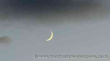 Incredible photos show Venus dazzle above Greater Manchester in Moon-planet alignment