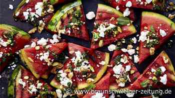 Gegrillte Wassermelone mit Feta