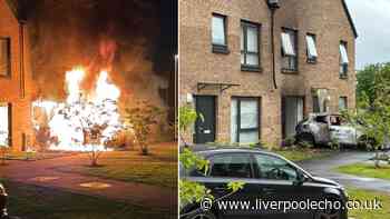 Car rammed into Scottish house and torched in suspected gangland revenge