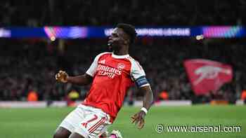 Every Bukayo Saka goal for The Arsenal