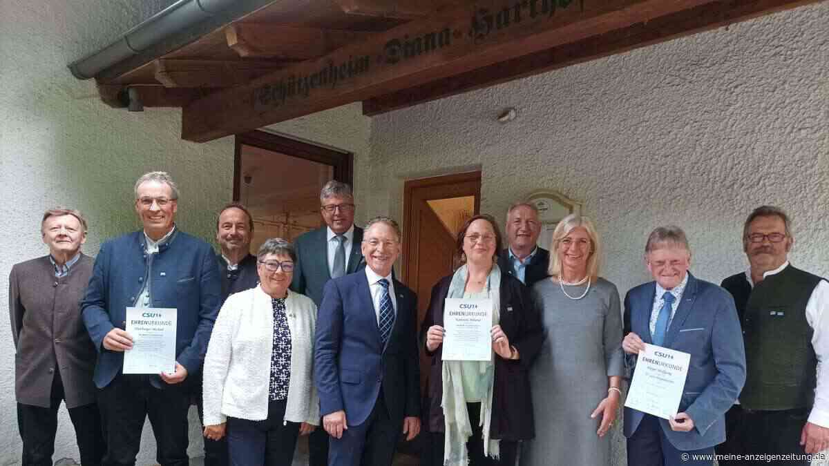 50 Jahre CSU-Ortsverband Buch-Pastetten: Zum Jubiläum drei neue Mitglieder