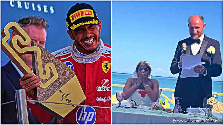 Una tifosa scopre della vittoria di Hamilton mentre si sposa e scoppia di gioia: “Oh mio Dio, non ci credo”