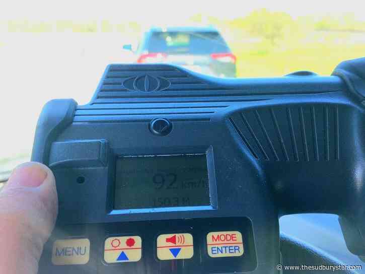 Sudbury driver clocked going double the speed limit on Highway 69