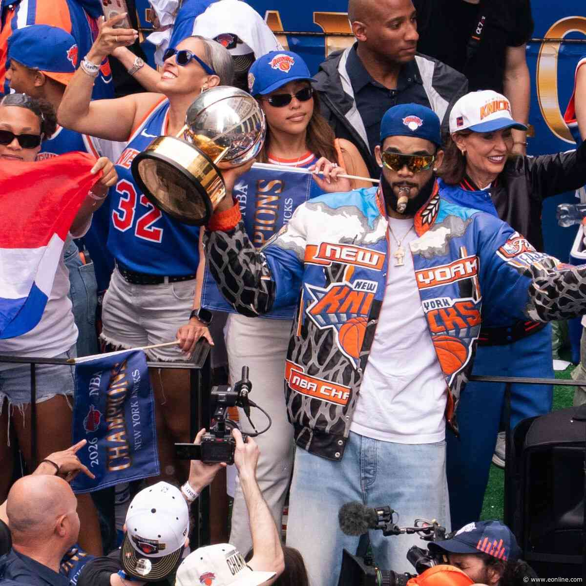 Knicks' Jalen Brunson & More Celebrate In Historic Championship Parade