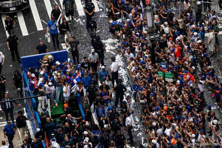 Thousands of Knicks fans celebrate big win with joyous New York parade: ‘We family now’