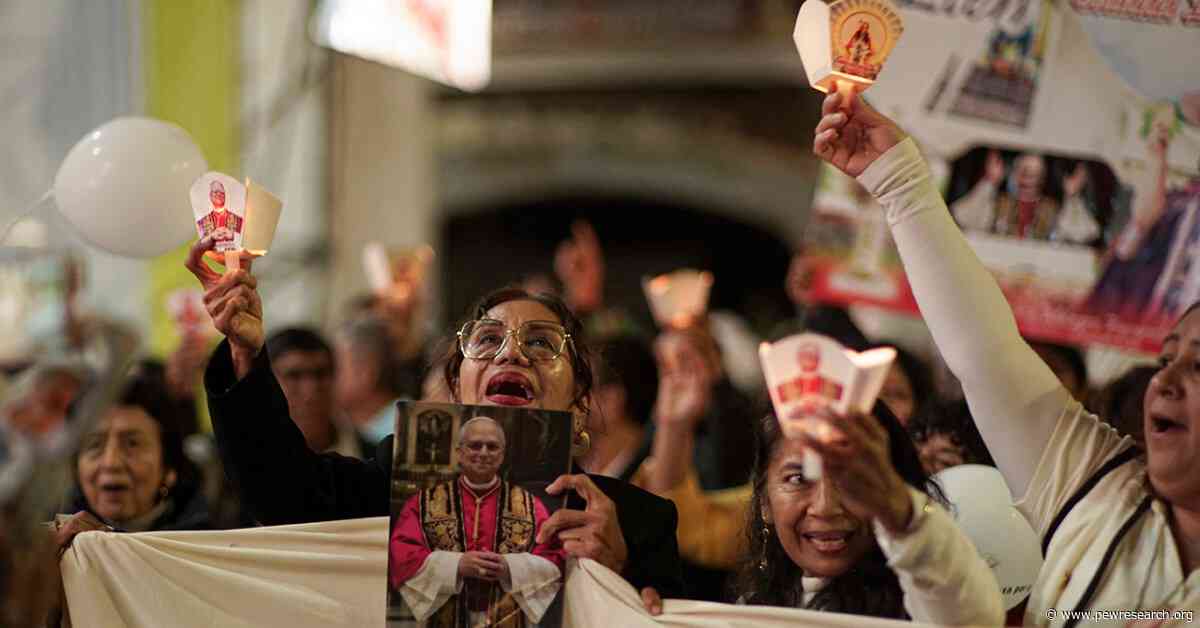 Catholics in Latin America generally have positive views of Pope Leo