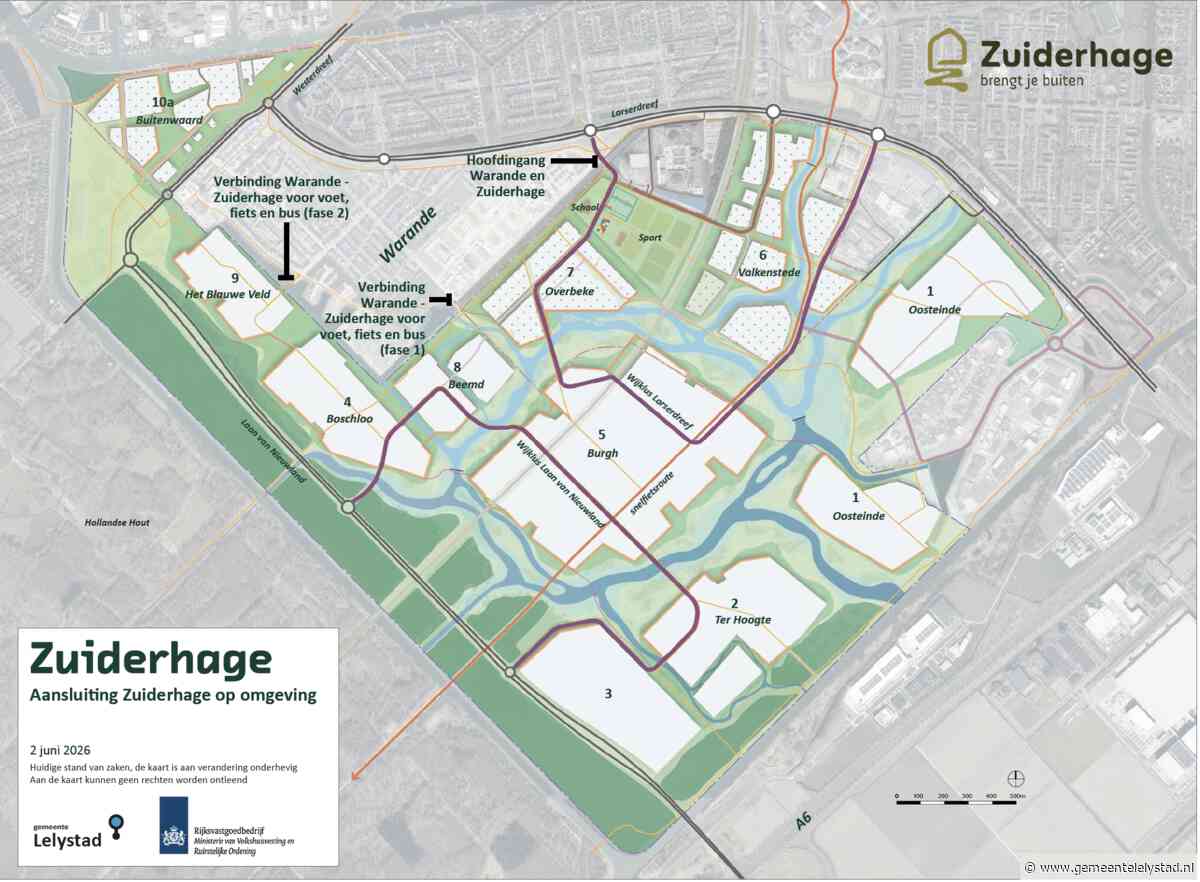 Aansluiting Zuiderhage op de omgeving