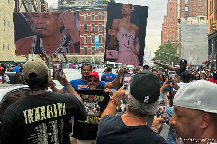 Knicks fans chant ‘F–k Wemby’ as crowds pour in for championship parade
