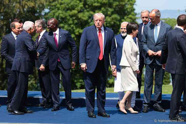 Calls For The 25th Ammendment Grow After Donald Trump Is Caught Wandering During G7 Summit Photo Op