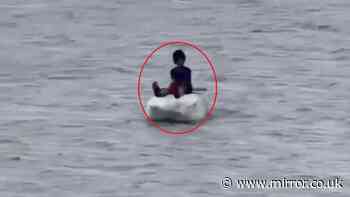 Missing schoolboy, 11, found drifting at sea on polystyrene block after not turning up to school